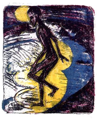 Man Entering the Sea (Hans Gewecke)