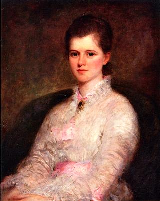 Young Woman in White and Pink