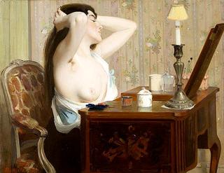 Young Woman at Dresser