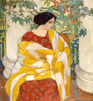 Woman on a balcony