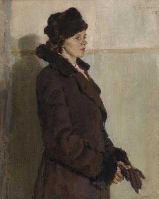 Portrait of a Woman in a Brown Jacket