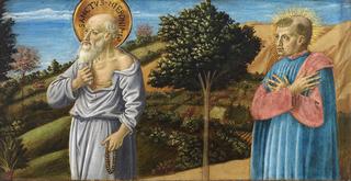 Saint Jerome and the blessed Bartolo Buompedoni of San Gimignano