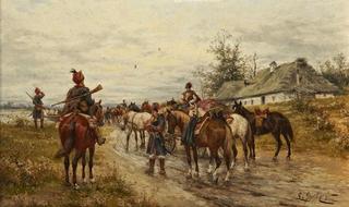Mounted Cossacks