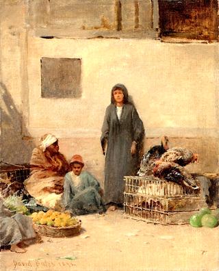 Arabs in a Courtyard