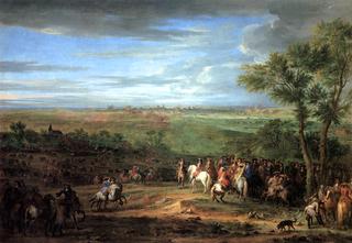 路易十四抵达马斯特里赫特前的营地