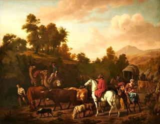 Mountainous Landscape with a Caravan