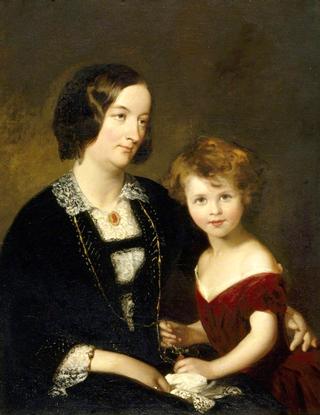 Rhoda Susan Willis (1809–1873), Lady Elton, and Her Daughter Mary Agnes Elton