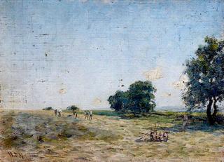 Haymaking under a Blue Sky
