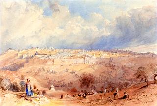 Jerusalem from the Mount of Olives, by the Tomb of Absalom