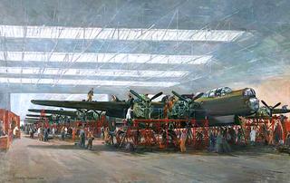 Avro Lancaster Bombers at Woodford