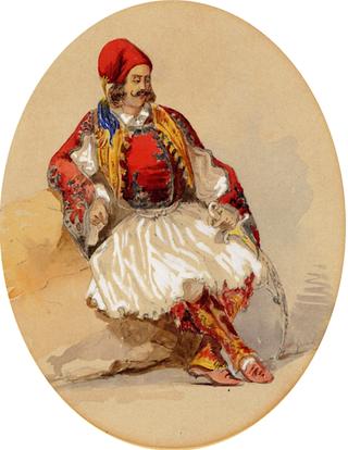 A Greek Man in Traditional Costume