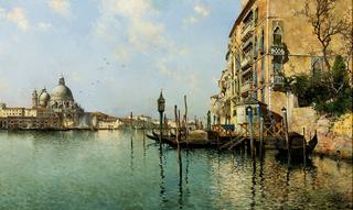 At the mouth of the Grand Canal, Santa Maria della Salute in the distance