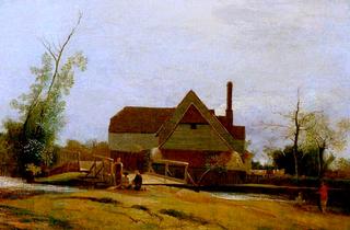 Suffolk Landscape with Mill