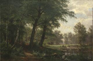 Wooded Landscape with a Stream
