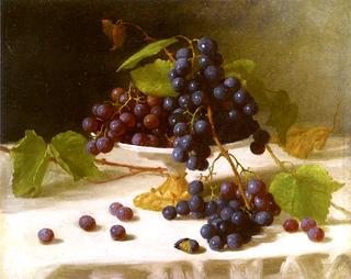 Still Life with Grapes in a Footed Bowl