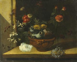 Still Life with Flowers and Clay Vase