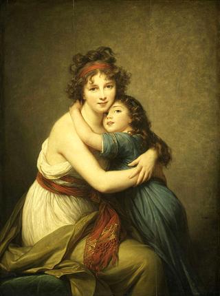 Self portrait with Her Daughter