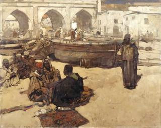 摩洛哥-海滩上的贸易