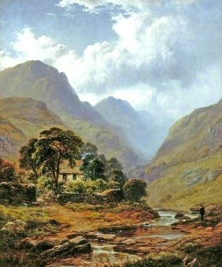 Mountainous Landscape and Stream, Keswick