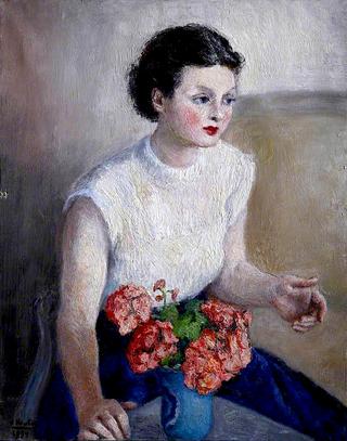Girl with Geraniums