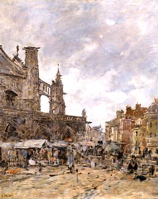 Dieppe, Place Nationale on Market Day