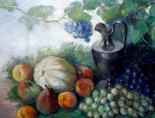 Still Life of Fruit and Pitcher