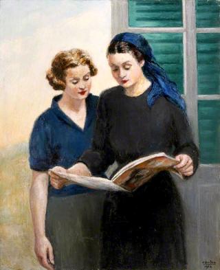 Two Ladies Reading