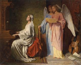 St. Cecilia Accompanied by Angels