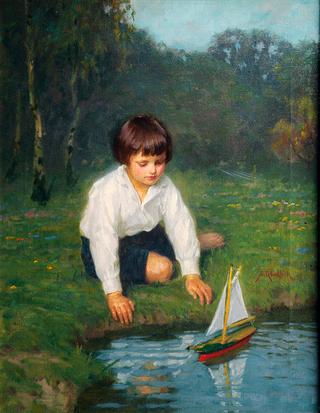 Boy with a Sailboat