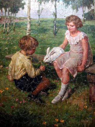 Children with a Rabbit