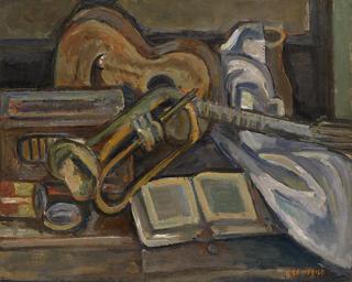 Still Life with Musical Instruments