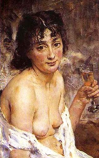 Girl with Champagne