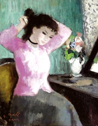 Jeune femme à la toilette