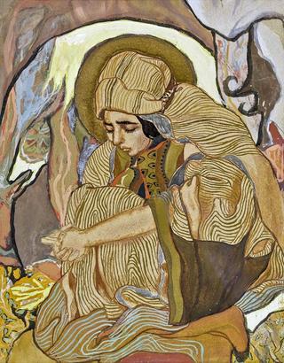 Jeune femme contemplative
