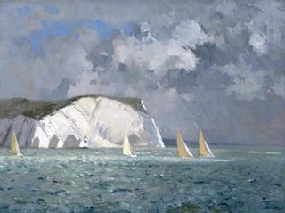 Yachts off the Needles, Isle of Wight