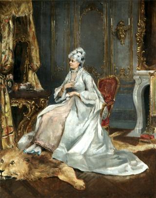 Lady at the dressing table