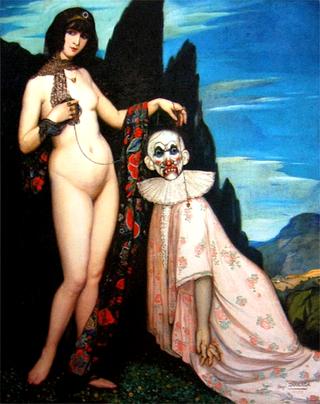 Woman with a Clown