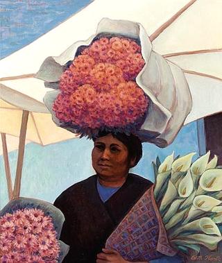 Flower Vender. Oaxaca, Mexico