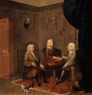 加特莫尔的尼科尔·格雷厄姆和两个坐在图书馆里的朋友