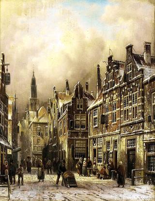 A continental town in winter
