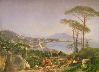 View of Naples from the road to Posilippo