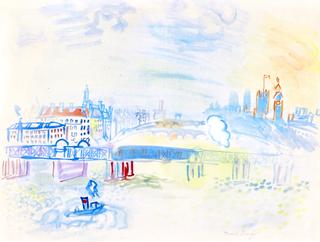 View of London, Bridge over the Thames