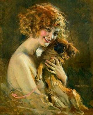 Portrait of a Lady with a Dog