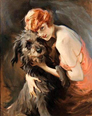 Portrait of a Lady with a Dog