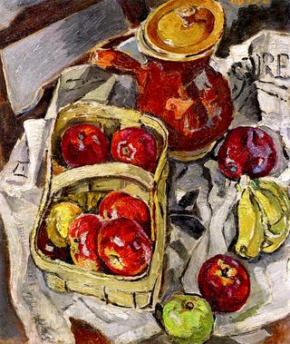 Still Life with Basket of Apples