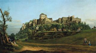 The Fortress of Königstein from the North