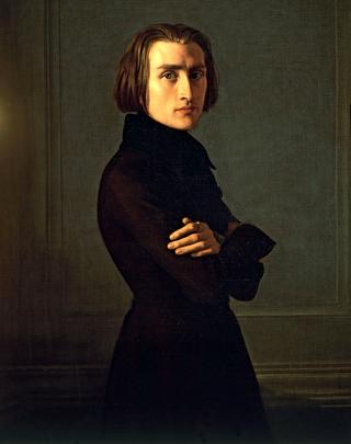 Portrait of the young Franz Liszt