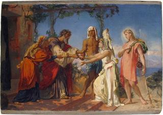 Tobias Brings His Bride Sarah to the House of His Father, Tobit