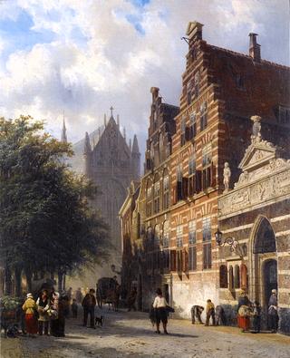 The Kerkgracht in Leiden