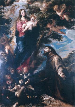 圣母向阿西西的圣弗朗西斯显灵